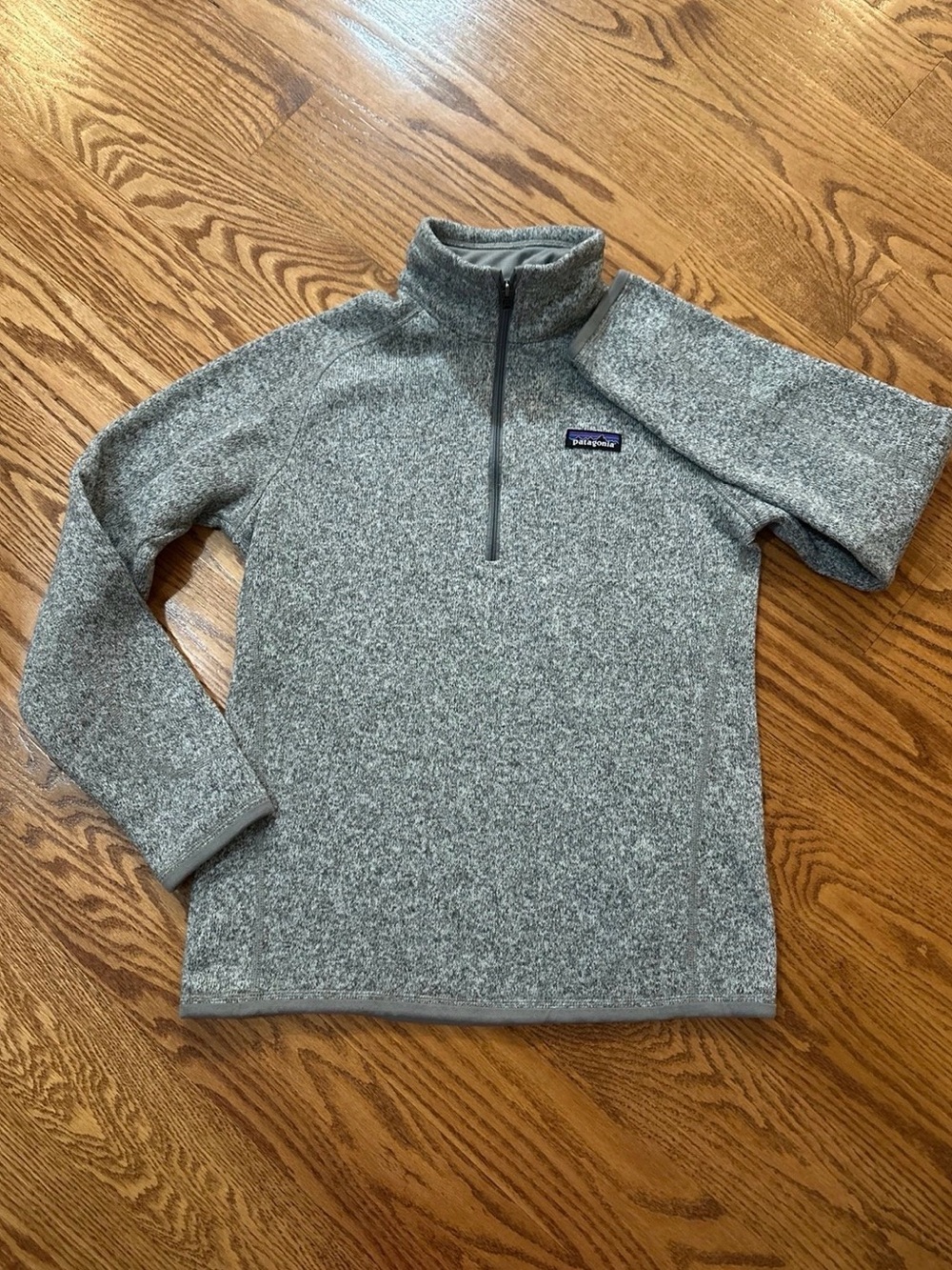 Patagonia Better Sweater 1/4 Zip Pullover Womens Medium Gray